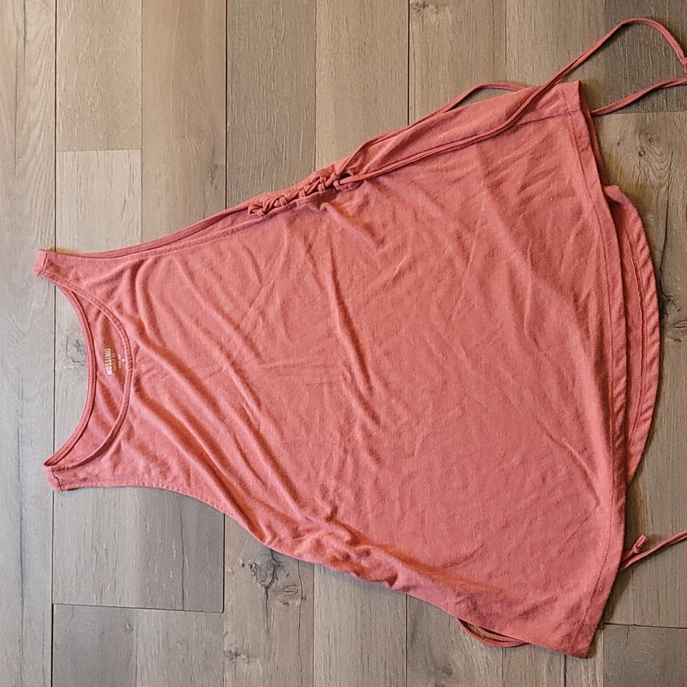 Tank with side lace detail